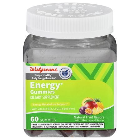 Walgreens Energy Gummies Natural Fruit