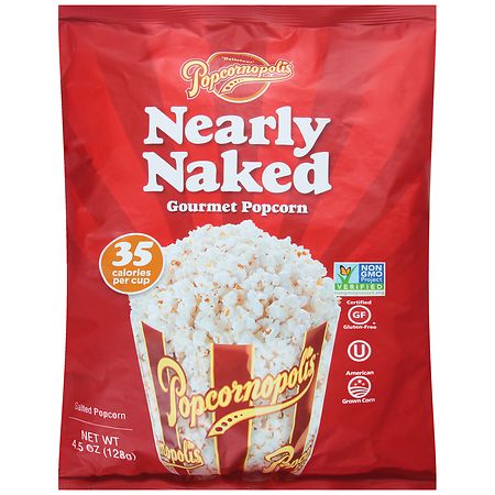 Popcornopolis Nearly Naked Gourmet Popcorn Salted