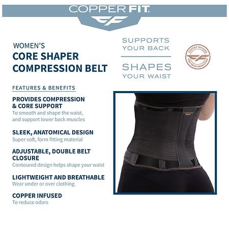 Copper Fit Core Shaper, Charcoal