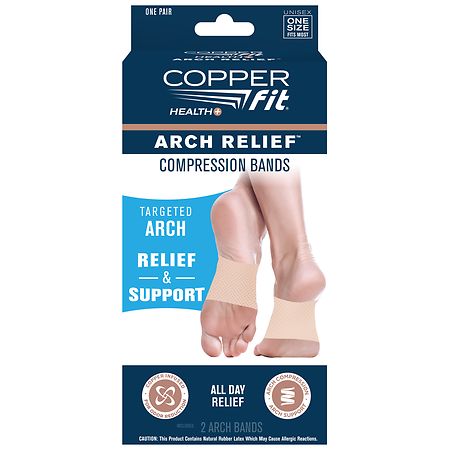 Copper Fit Arch Relief Compression Band Beige
