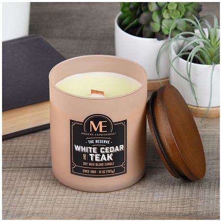 Teakwood Candle - Soy Blend With Wood Wick– Artius Man