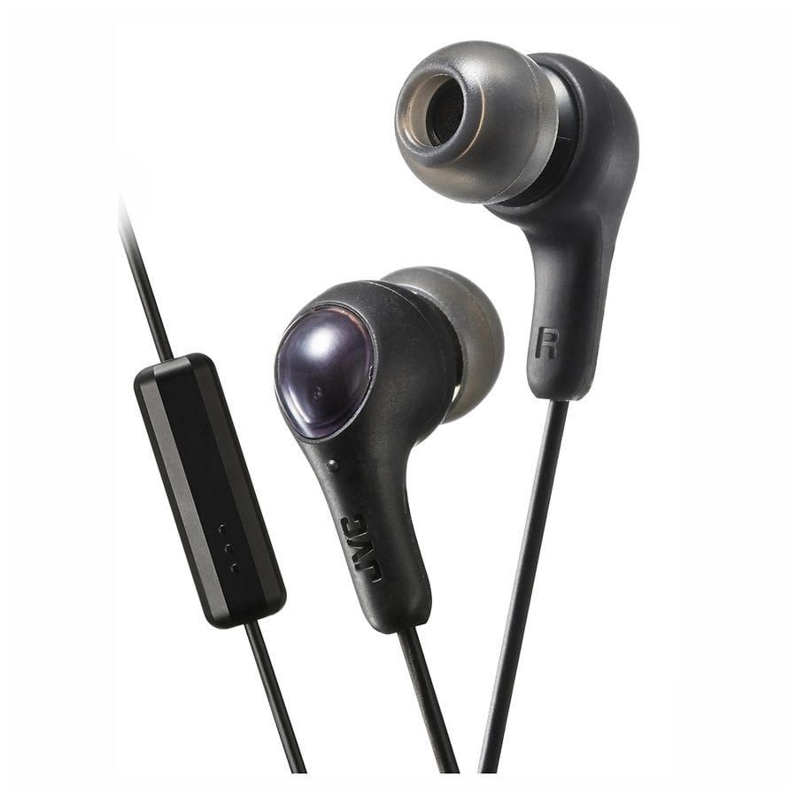 JVC Gumy Plus Headphones with Microphone/Remote Black