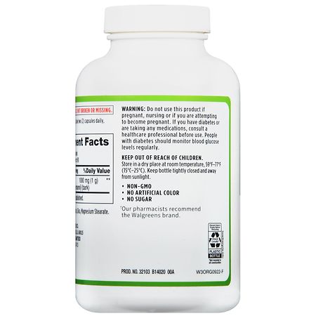 Walgreens Cinnamon 1000 mg Capsules