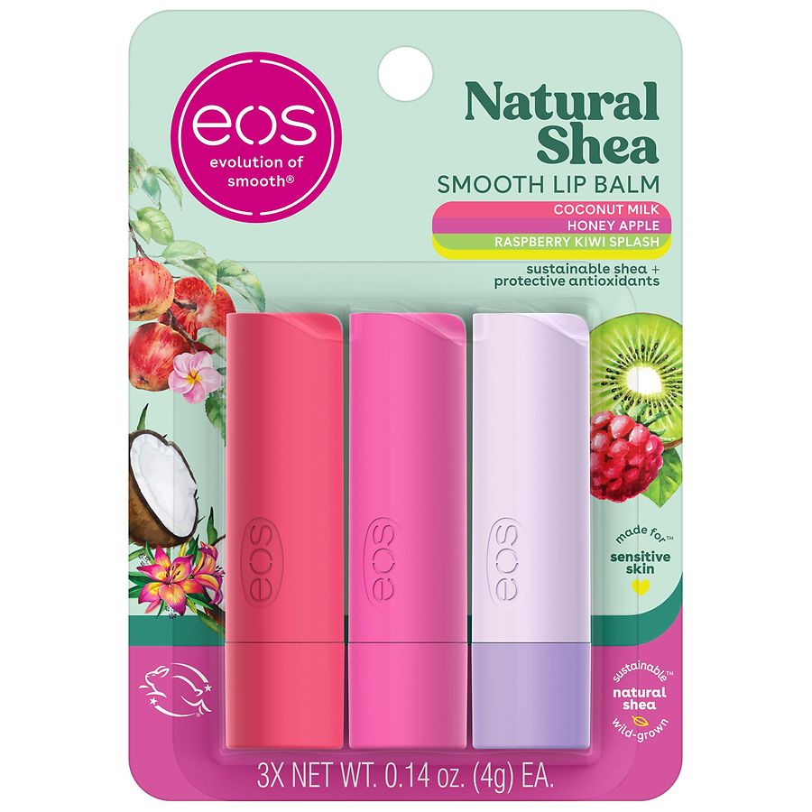 eos 100% Natural Variety Pack Lip Balm Sticks | Walgreens