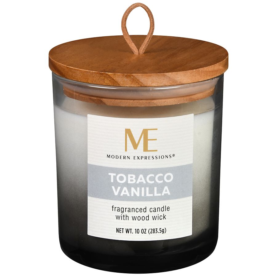 Modern Expressions Woodwick Fragranced Candle Tobacco Vanilla Walgreens