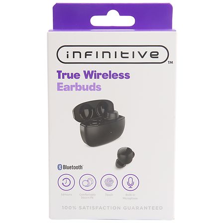 Infinitive True Wireless Earbuds, Black | Walgreens