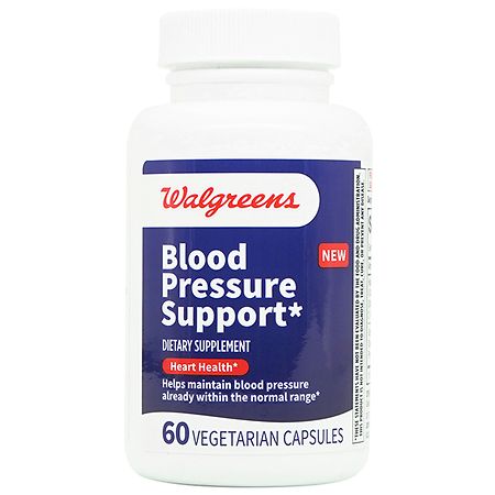 Walgreens Blood Pressure Support Supplement Capsules for Heart Health