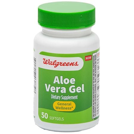 Walgreens Aloe Vera Gel Supplement 25 mg Softgels