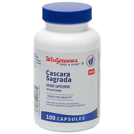 Walgreens Cascara Sagrada Supplement 450 mg Capsules for Digestive Health