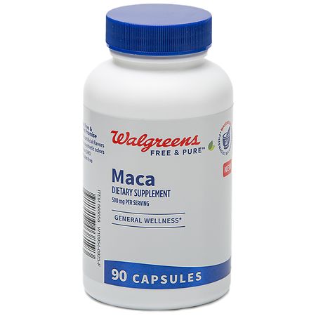Walgreens Maca Root Supplement 500mg Capsules (90 days)