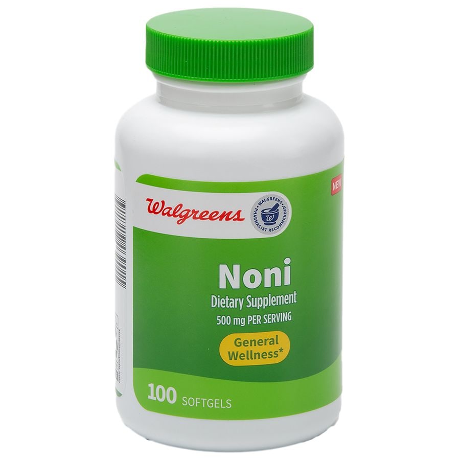 Walgreens Noni Fruit Supplement 500mg Softgels Walgreens