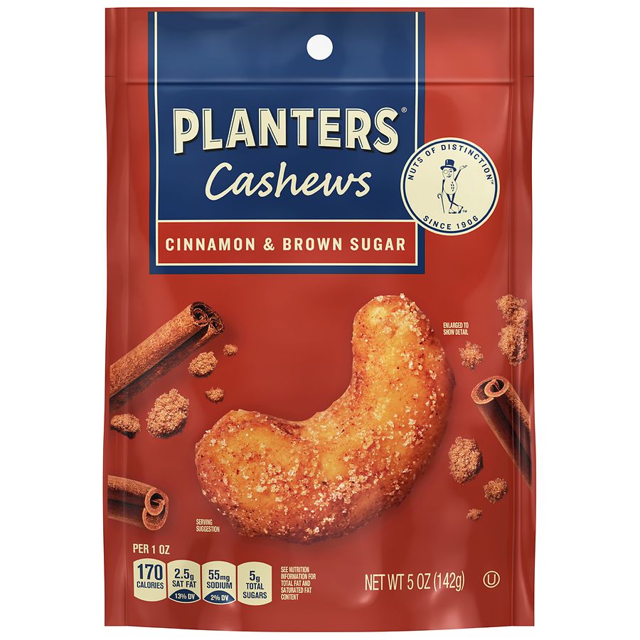 Planters Cashews Cinnamon & Brown Sugar | Walgreens