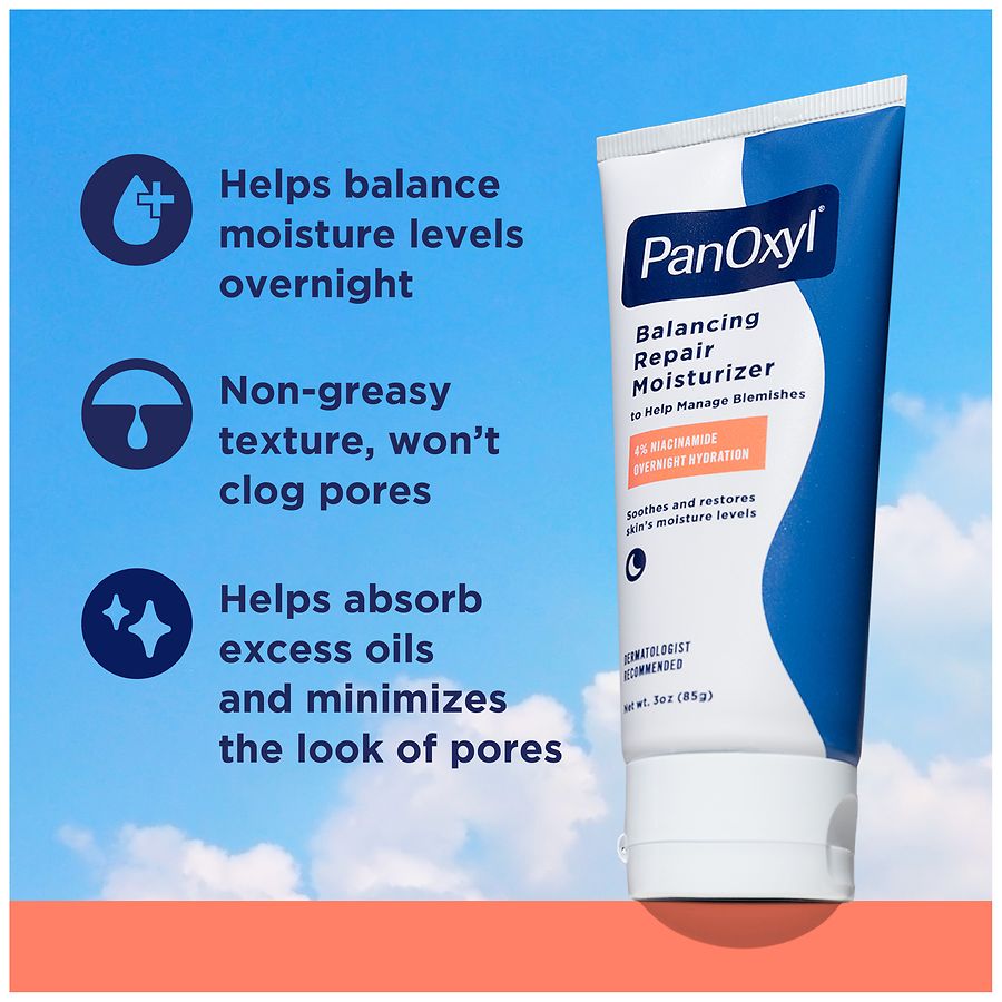 PanOxyl PM Balancing Repair Moisturizer For Acne Prone Skin