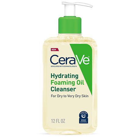 CeraVe Hydrating Foaming Oil Cleanser for Dry to Very Dry Skin Fragrance Free
