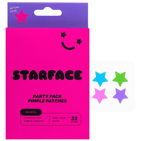Starface Party Pack Pimple Patches Multi Color