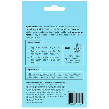 Starface Hydro-Star Pimple Patches Blue