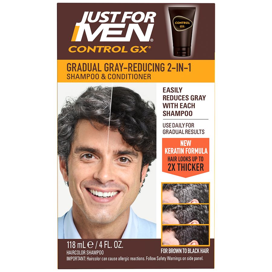 Just For Men 2-In-1 Grey-Reducing Shampoo & Conditioner