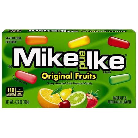 Mike and Ike Chewy Candy Original Fruits