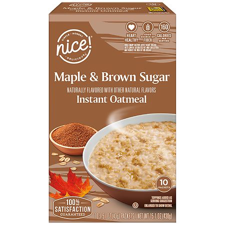 Nice! Instant Oatmeal Maple & Brown Sugar