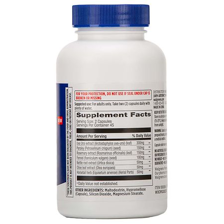 Walgreens Kidney Cleanse Support Supplement Capsules