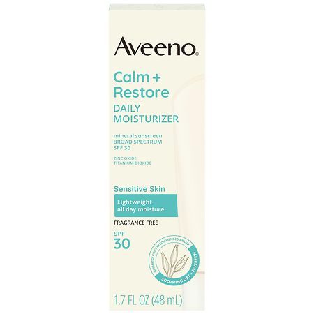 Aveeno Calm + Restore Daily Moisturizer Mineral Sunscreen