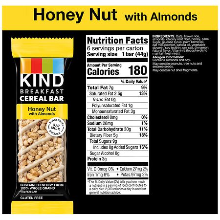 Honey Almond, KIND Breakfast Cereal