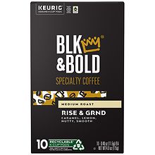 BLK & Bold Medium Roast Blend Keurig K-Cup Pods Rise & GRND | Walgreens