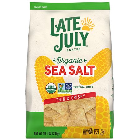 Late July Thin and Walgreens Salt Tortilla Sea Chips | Organic Crispy
