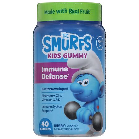 The Smurfs Kids Immune Defense Gummies Berry