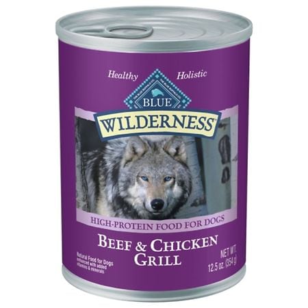 Blue Buffalo Wilderness Wet Dog Food Beef & Chicken Grill