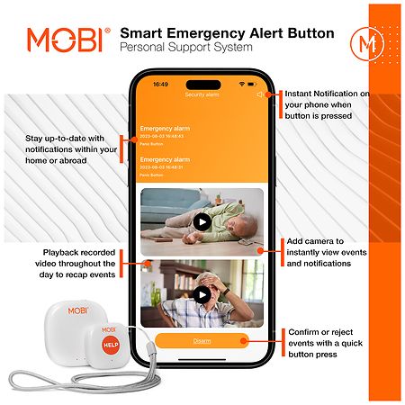 MOBI Home Clinic - Wi-Fi Pill Dispenser, Alert Button