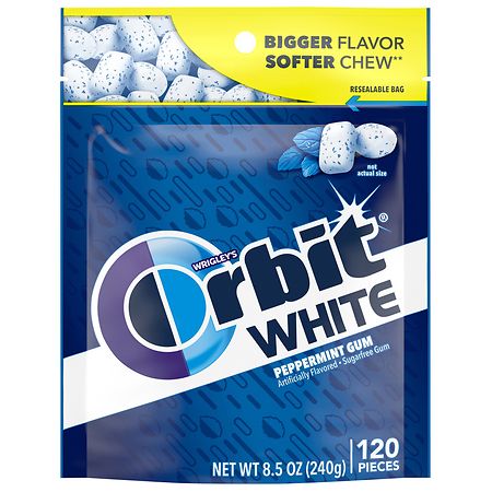 Orbit Resealable Sugarfree Chewing Gum Peppermint