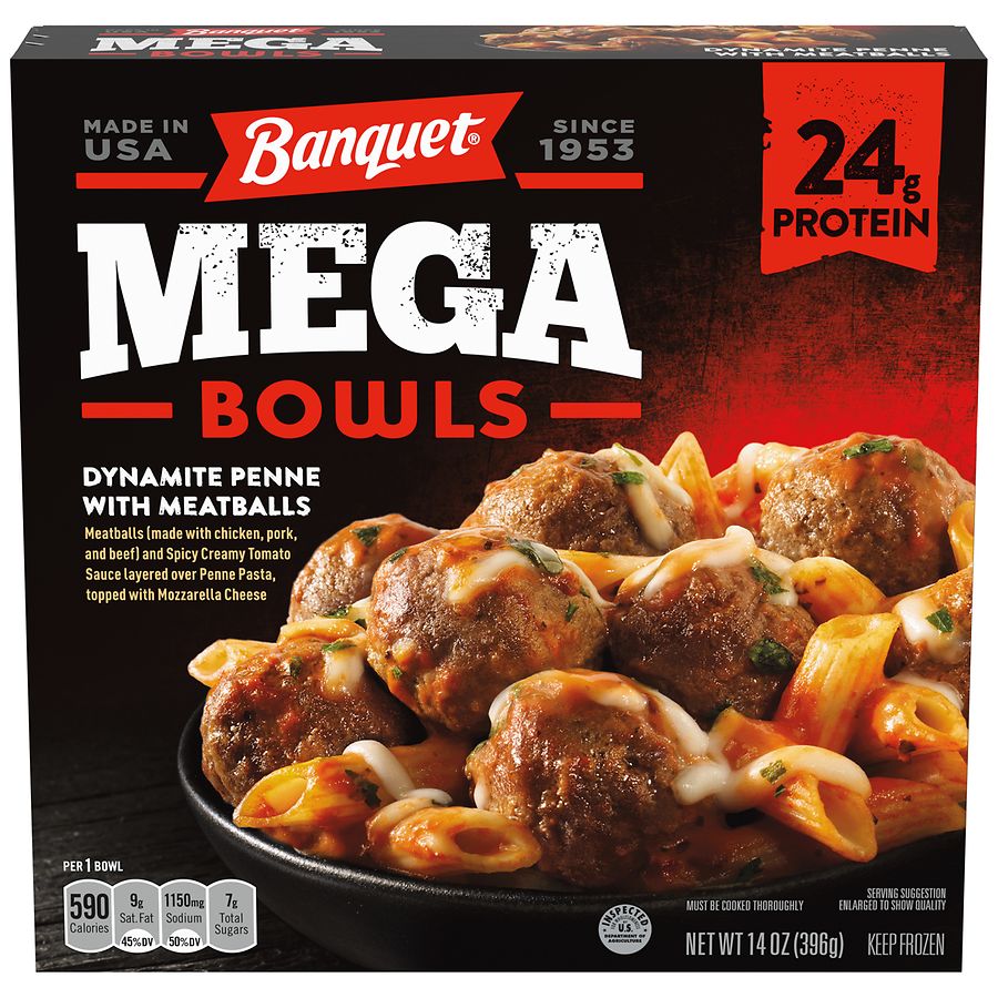 Banquet Dynamite Penne with Meatballs