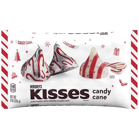 Hershey's Kisses Bag Candy Cane