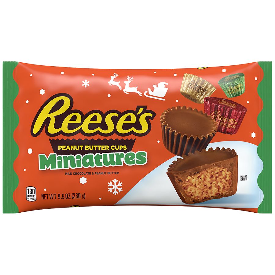 REESE'S Milk Chocolate Peanut Butter Cups Candy Christmas Packs