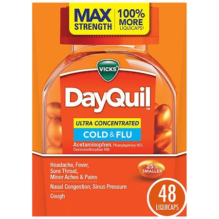 UPC 323900031128 product image for Vicks Nyquil Ultra Concentrated Cold and Flu Medicine - 48.0 ea | upcitemdb.com