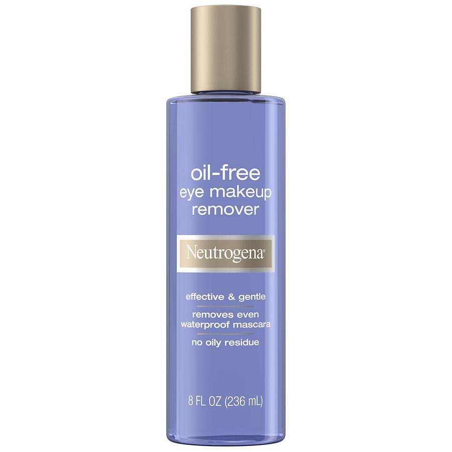 Neutrogena Oil-Free Eye Makeup Remover Bottle Honey