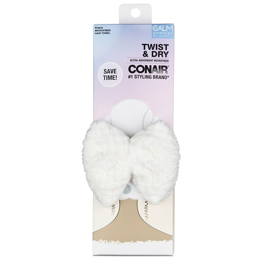 Conair Twist Dry Hair Towel White Walgreens