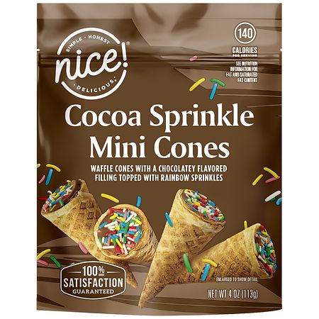 Nice! Cocoa Spinkle Mini Cones