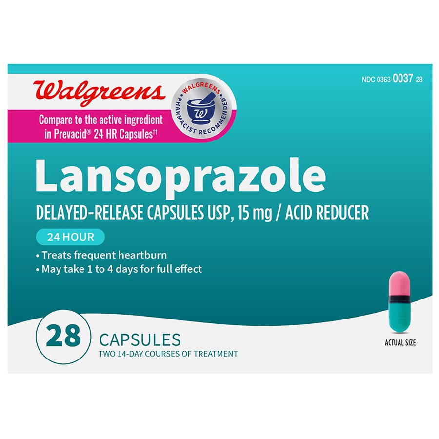 Walgreens Lansoprazole 15mg Caps Walgreens