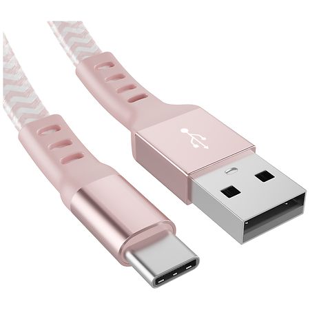 CABLE RETRÁCTIL USB TIPO-C KLIPXTREME, ROSE GOLD, USB A-USB C