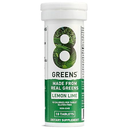 8 Greens Original Effervescent Tablets Lemon-Lime