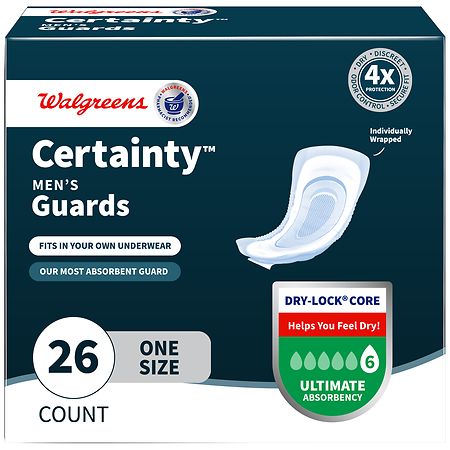 Walgreens Incontinence Guards for Men, Ultimate Absorbency