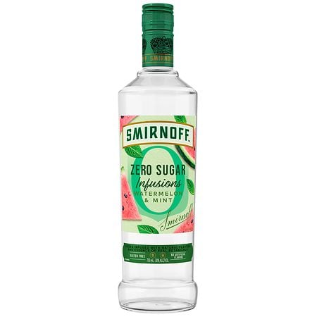 Smirnoff Zero Sugar Watermelon & Mint Vodka with Natural Flavors & Essence Botanicals Watermelon & Mint