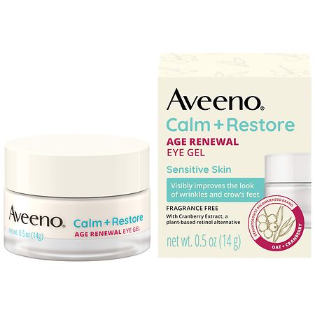 Aveeno Calm + Restore Age Renewal Anti-Wrinkle Under Eye Gel Fragrance Free