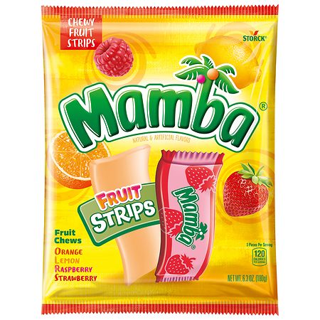 Mamba Chewy Fruit Strips Assorted