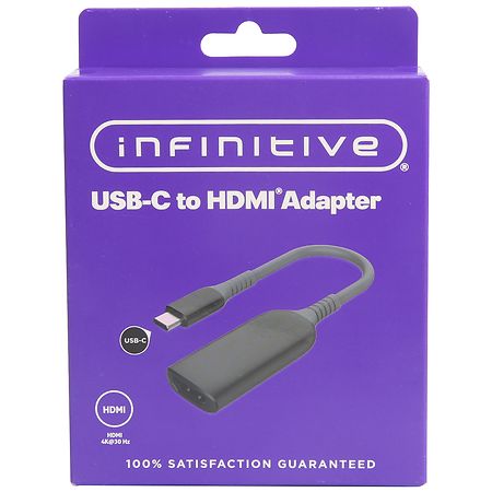 Infinitive USB-C to HDMI Adapter Black