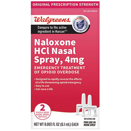 Walgreens Naloxone HCl Nasal Spray