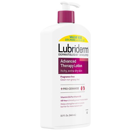 Lubriderm Fragrance-Free Moisturizing Hand & Body Lotion + Pro