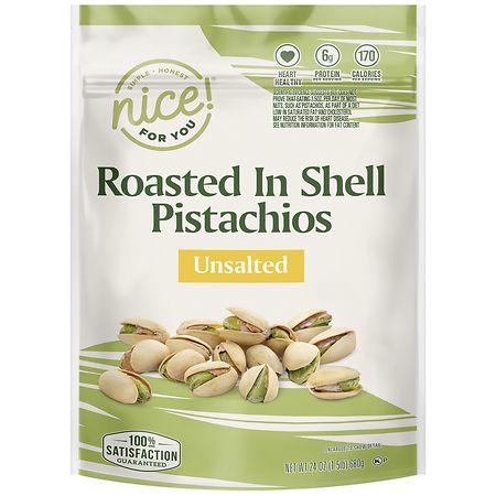 Nice! Roasted In Shell Pistachios Unsalted